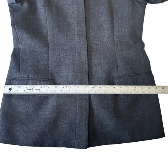 Vintage Talbots Pure Wool Hidden Button Front Blazer Jacket Size 14 Office Siren - Picture 11 of 12